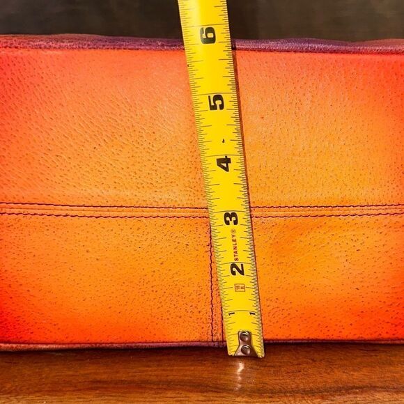 🦋🦋Anuschka Handpainted Leather Medium Hobo Shoulder Bag Butterfly - Picture 12 of 14